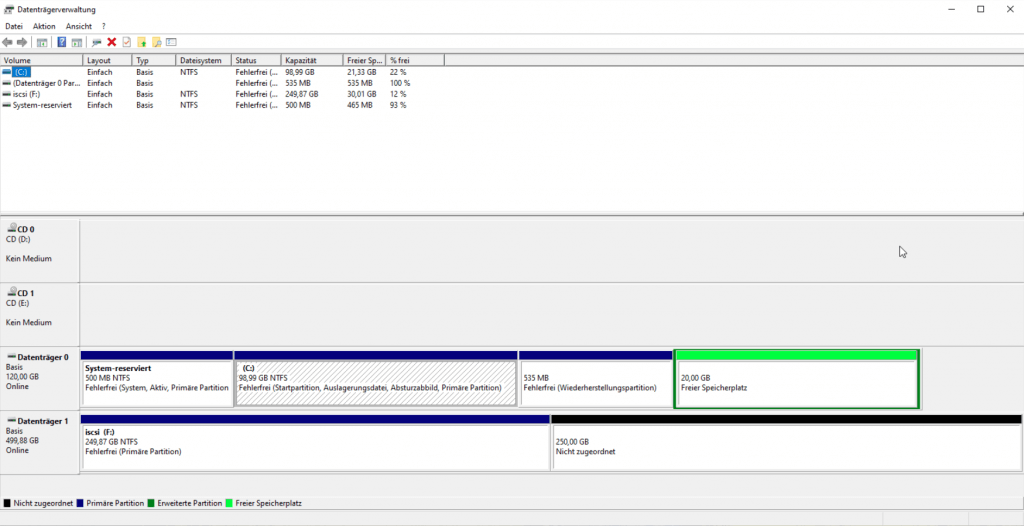 Windows Partitionen auf einer Festplatte verschieben AddictedToCode